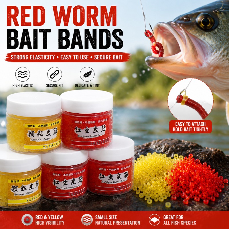 Aglaonema Red - Small Red Worm Bait Band Holder
