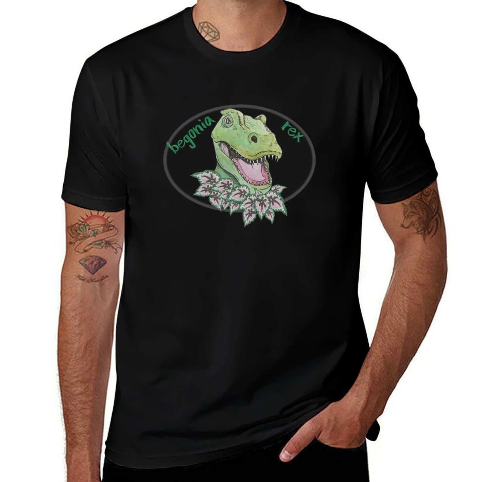 T rex begonia T-Shirt Casual E - Begonia Rex recension och pris